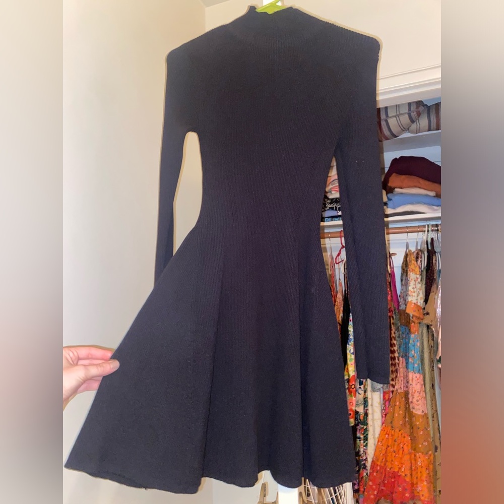 Zara Mockneck Mini Dress